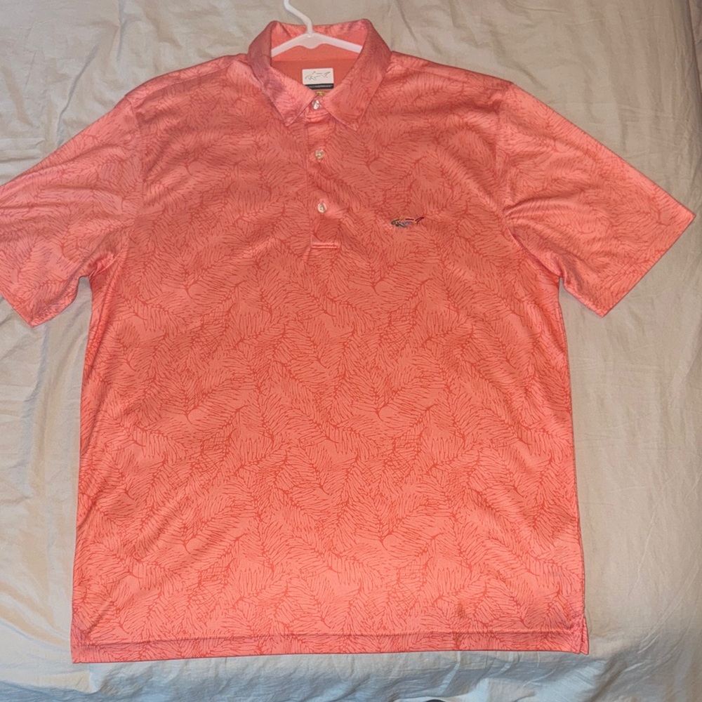 Greg Norman Collection Coral Polo Shirt